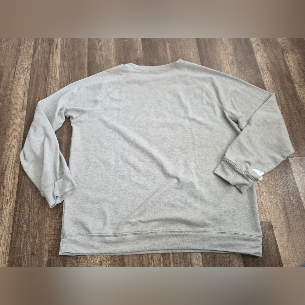 Champagne Gang Long Sleeve Jersey Sweatshirt Henley Wild Fox Grey Bridesmaid Y2k - Picture 5 of 9